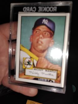 MICKEY MANTLE SIGNED CARD