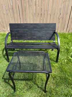 Outdoor Bench and Table