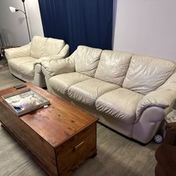 Leather Couch & Loveseat 