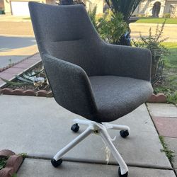 Brand New. Mid Century Modern Office Chair. Charcoal Grey. 