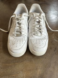 Nike Air Force 1 All White, Slightly Used, Size 9.5 Men’s 