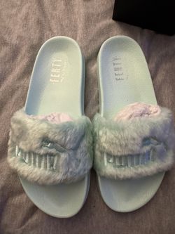 Puma Fenty Fur Slides, 7.5 Women’s