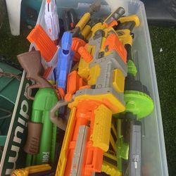 Huge Bin Nerf Guns