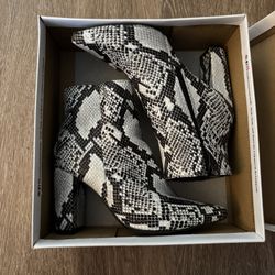 Snakeskin Booties