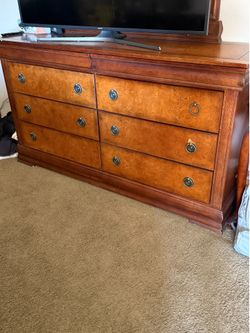 Six piece sleigh king size bedroom set Six piece sleigh  king size bedroom set