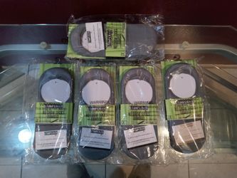 5 Packs Large Grey Unisex No Show Socks (Three Pairs Per Pack)