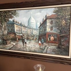 Painting  Big Wood Frame