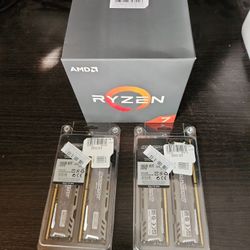 AMD RYZEN 7  2700X  8 CORE PROCESSOR  WITH 64 GB DDR4 TOP QUALITY MEMORY ,  ALL FOR $80