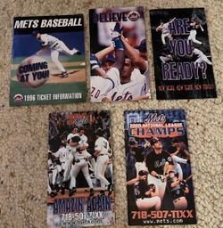 Lot of 5 Mets brochures