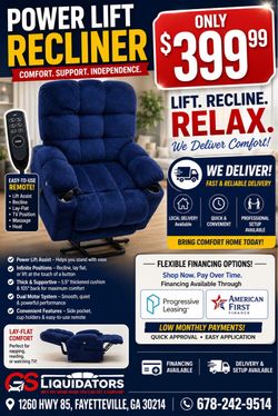 Colamy Upholstered Corduroy Power Lift Recliner