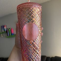 Pink Jeweled Venti Starbucks Cup