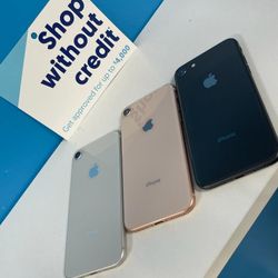 Apple iPhone 8 Unlocked - PAYMENTS AVAILABLE With $1 DOWN