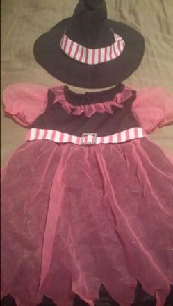 Toddler girl witch costume