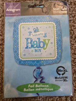 Welcome baby boy balloon