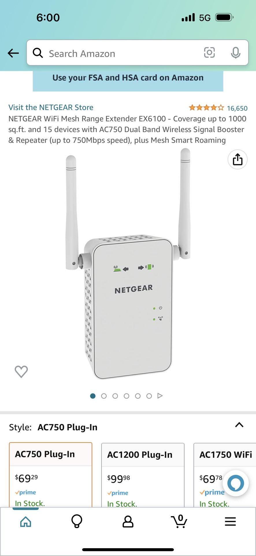 Netgear Wifi Extender Ex6100