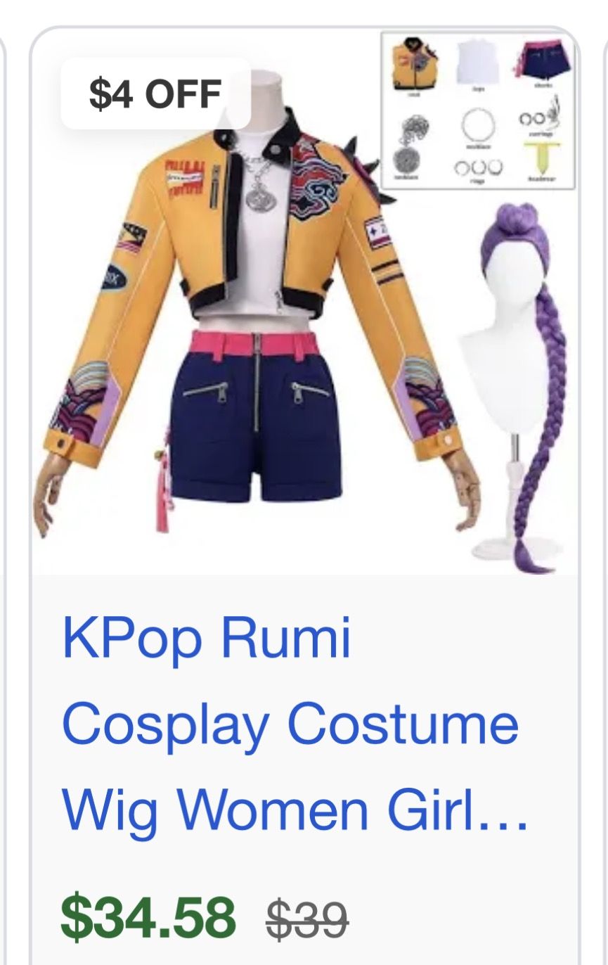 KPop Demon Hunter Rumi Costume
