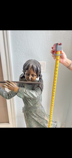 Pareja De Niños De Bronce