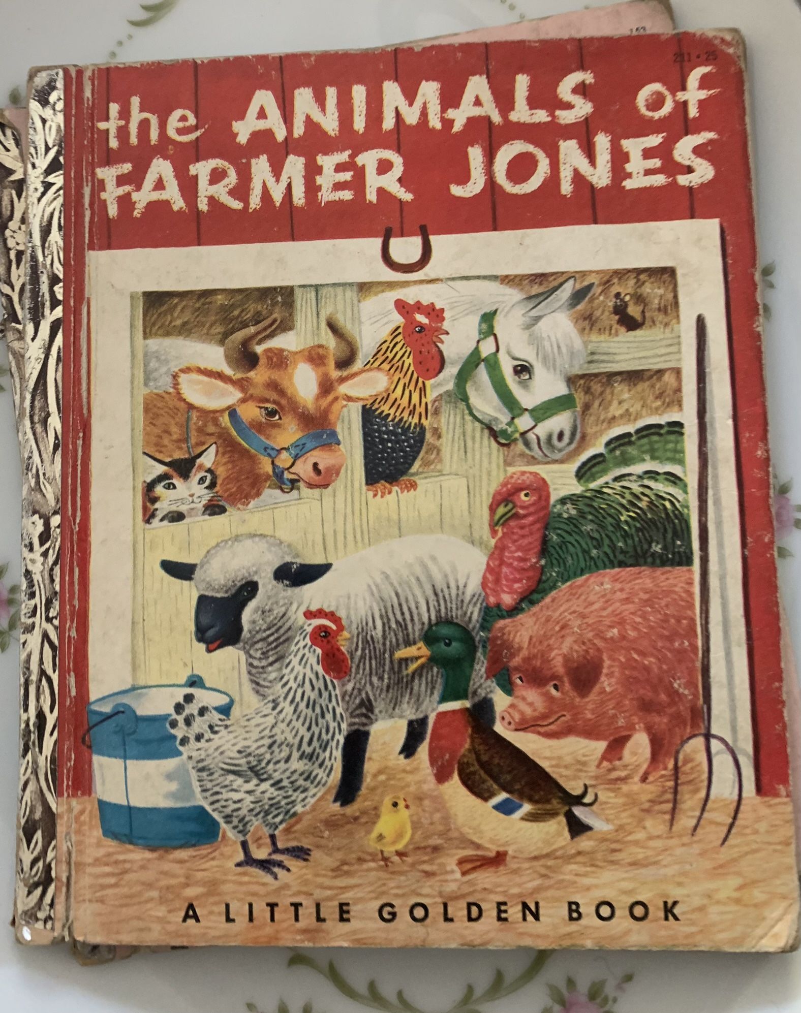 THE ANIMALS OF FARMER JONES Little GOLDEN BOOKS By Leah Gale - Hardcover Vintage