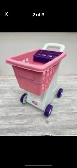cute pink little tukes shopping cart