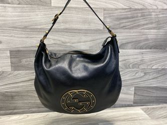 Gucci Horsebit Tote Bag – Metallic Bronze Pebbled Leather – Authentic (162736-3)