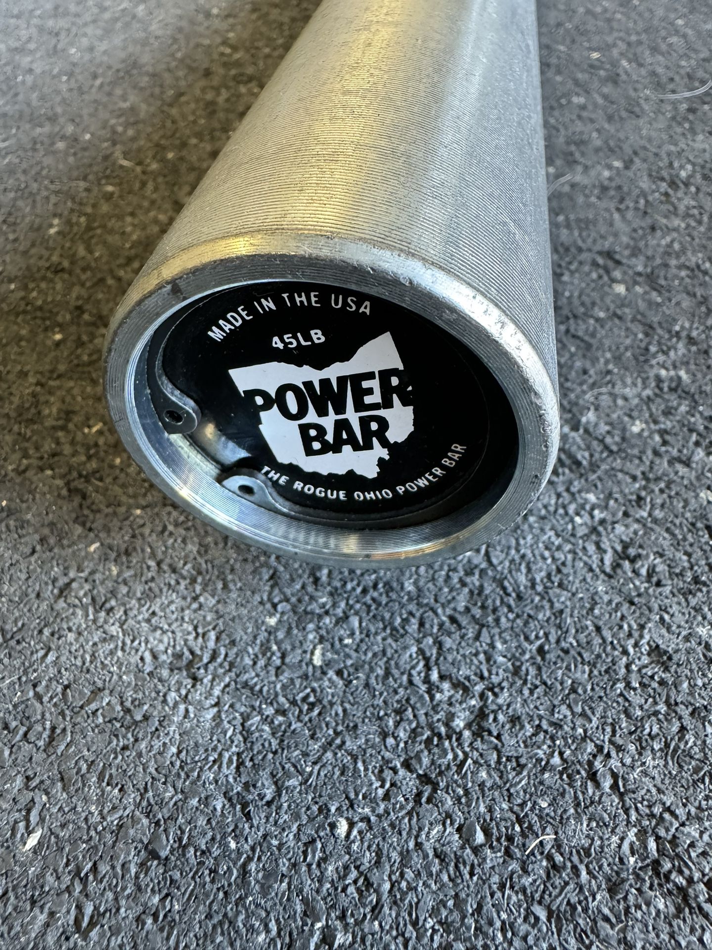 Rogue Fitness Ohio Power Bar - Black Zinc 45LB - Powerlifting barbell