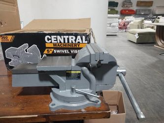Central Machinery 5 in. Swivel Vise With Anvil Hand Tool