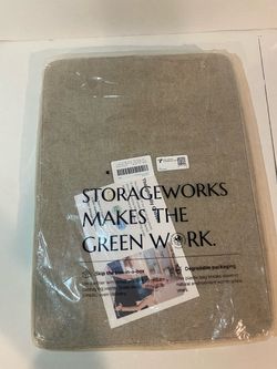 StorageWorks Large Fabric Storage Bins, Brown & Beige, 2- Pack