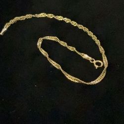 14k Gold 1 Or 2mm 9 Inches Long Bracelet 
