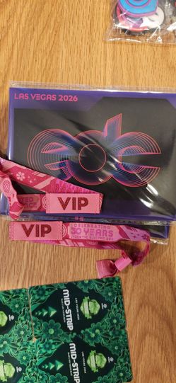 2 EDC VIP wristbands