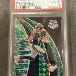 Rome Odunze Mozaic Psa 10 Rookie!!!
