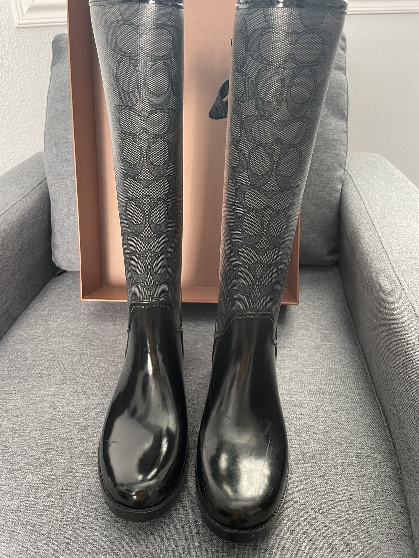 Authentic Coach Rain boots