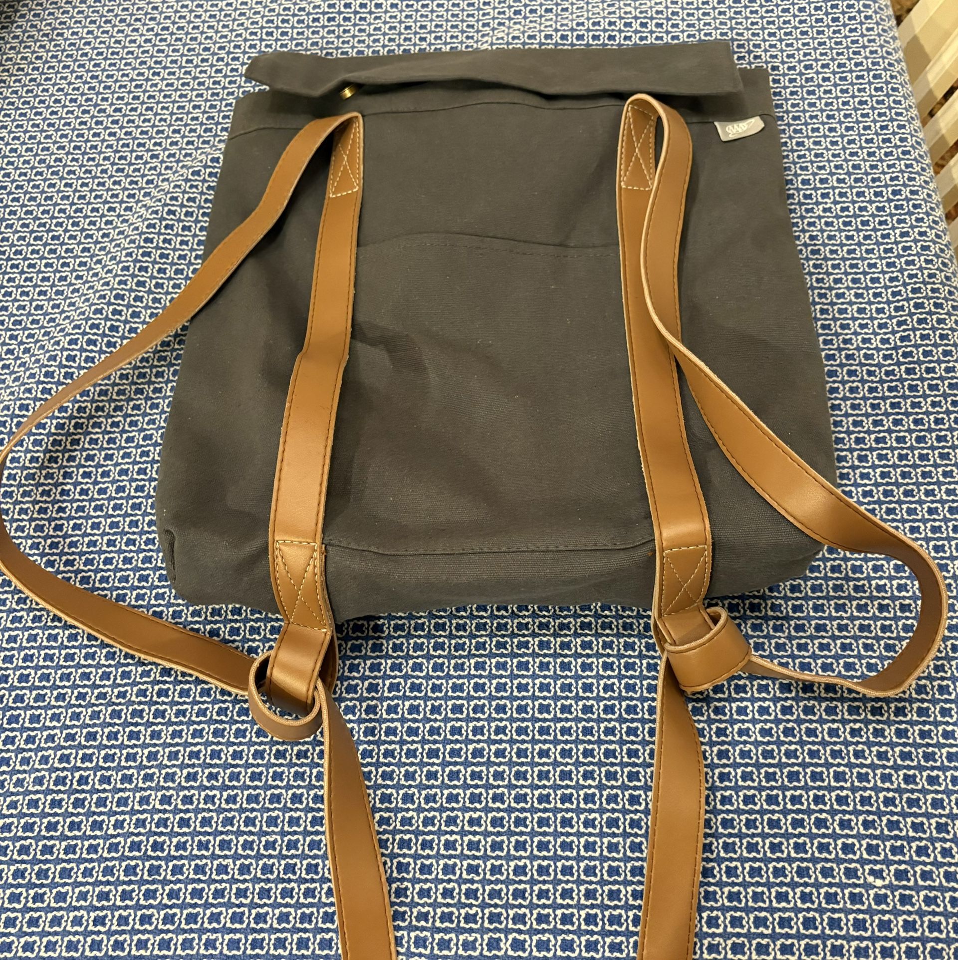 Leather Strap Backpack