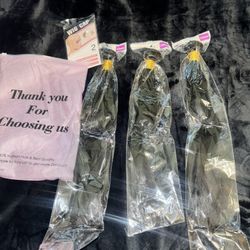 Human Hair Bundles 18 20 22 inch 3 Bundle Natural Black Color