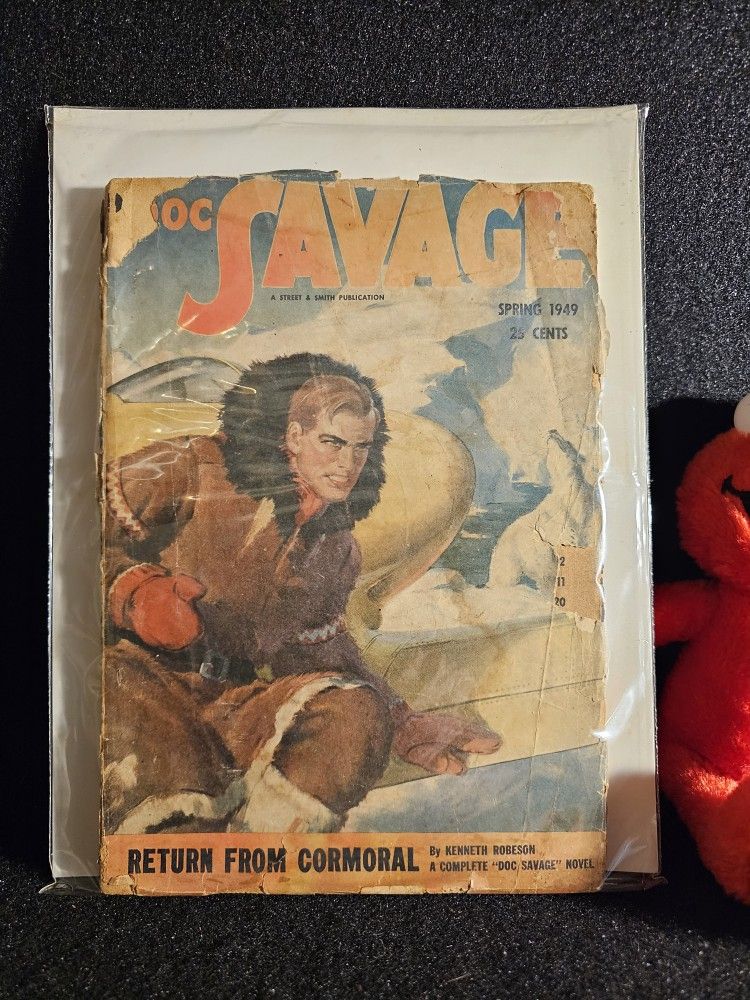DOC SAVAGE RARE ISSUE RETURN FROM CORMORAL SPRING 1949 PULP WOOD MAGAZINE (FAIR)