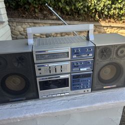 Rare Pioneer Boombox Boom Box Cassette Radio Ghetto Blaster