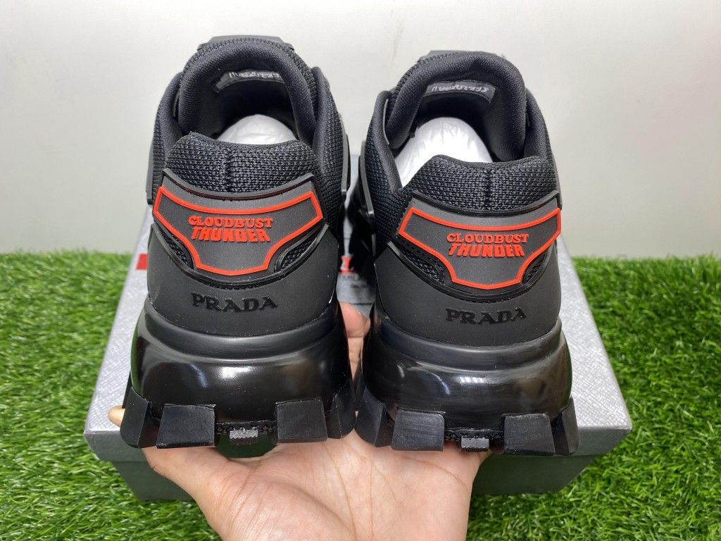 PRADA CLOUDBUST THUNDER BLACK SNEAKERS SHOES SIZE 39 40 41 42 43