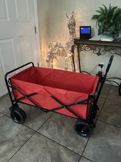 🛒 Brand New XL Heavy-Duty Folding Wagon – 400 lb Capacity! 📍 Pickup: s. Durango & 215 near IKEA 💲 $45 – Firm  This extra-large red folding wagon is