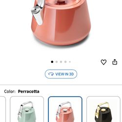 Caraway Whistling Tea Kettle Perracotta