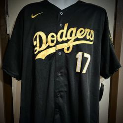 Los Angeles Dodgers #17 Shohei Ohtani WS Champion Baseball Jersey - Small