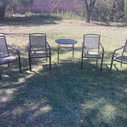 Patio Furniture - 4 Piece - Pool Side Furniture 