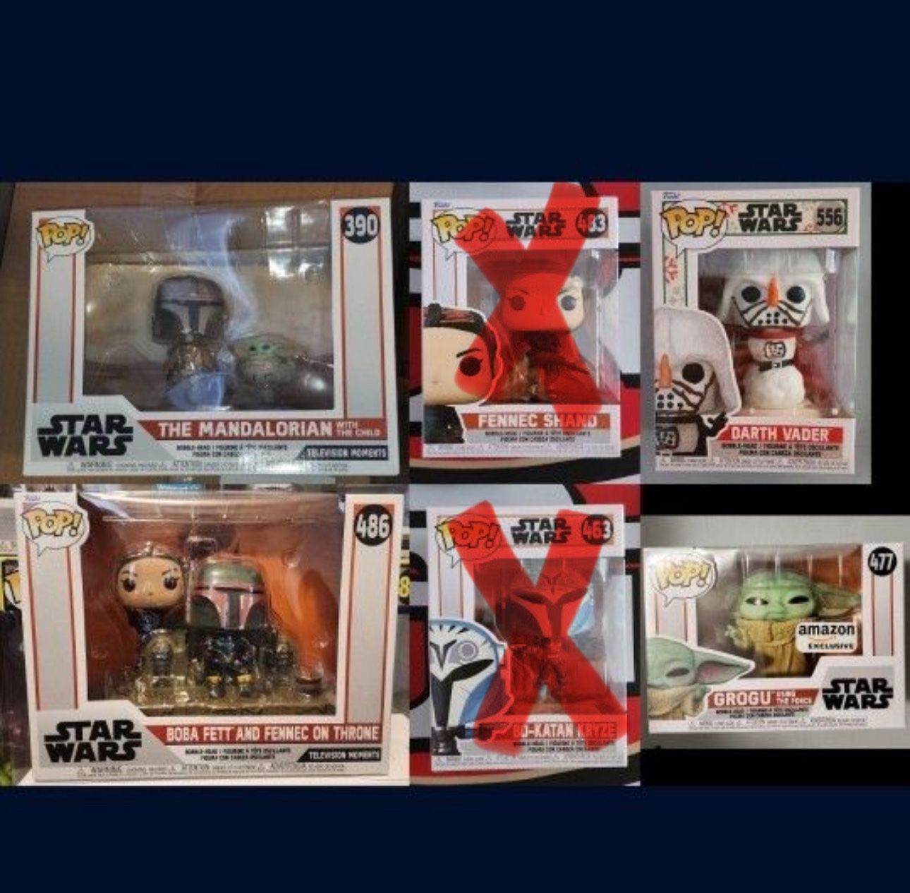Funko Star Wars, The Mandalorian, Grogu, Boba Fett