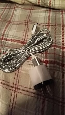 10ft Braided Micro USB Cord + Wall Charger Combo