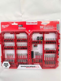 MILWAUKEE 74PC. IMPACT DRIVER BIT SET