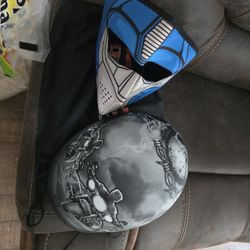 Motorcycle Helmet , Black & Gray,  