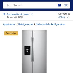 Whirlpool 24.6-cu Ft Side-by-Side Refrigerator With Ice Maker, Water And Ice Dispenser (Fingerprint Resistant Stainless Steel)