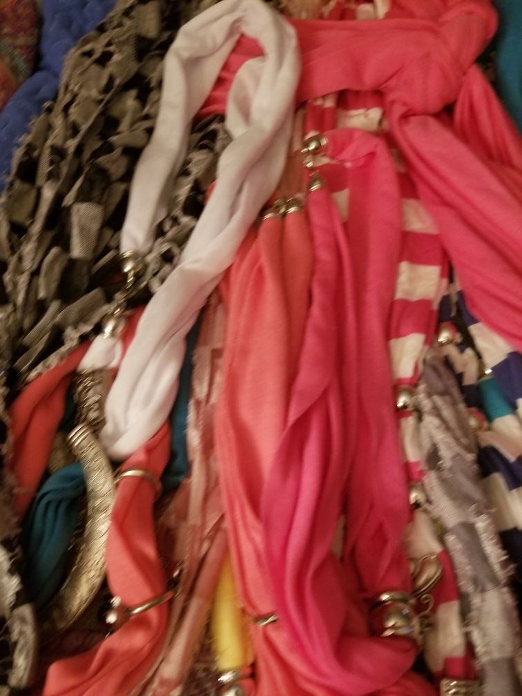 WHOLESALE PRICE - Jewelry Scarfs - $2 Each