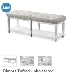 Upholstered Tufted Foot Bench