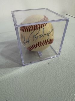 Alex Rodriguez Signed Baseball in Display Case (No COA)