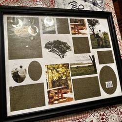 Black Multi-Photo Collage Frame 22” x 18” (holds 14 photos) 