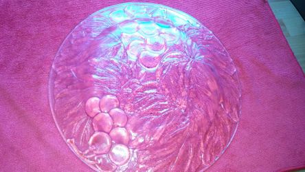 LARGE CRYSTAL PLATTER